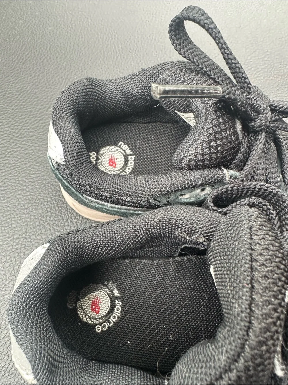 New Balance 990 Kids Black and Gray Athletic Sneakers
